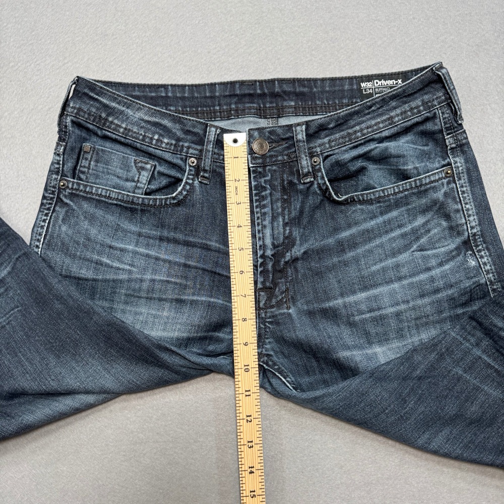 Buffalo David Bitton Jeans Men's 32x34 Blue Dark Wash Driven-X Straight Stretch - Picture 5 of 9